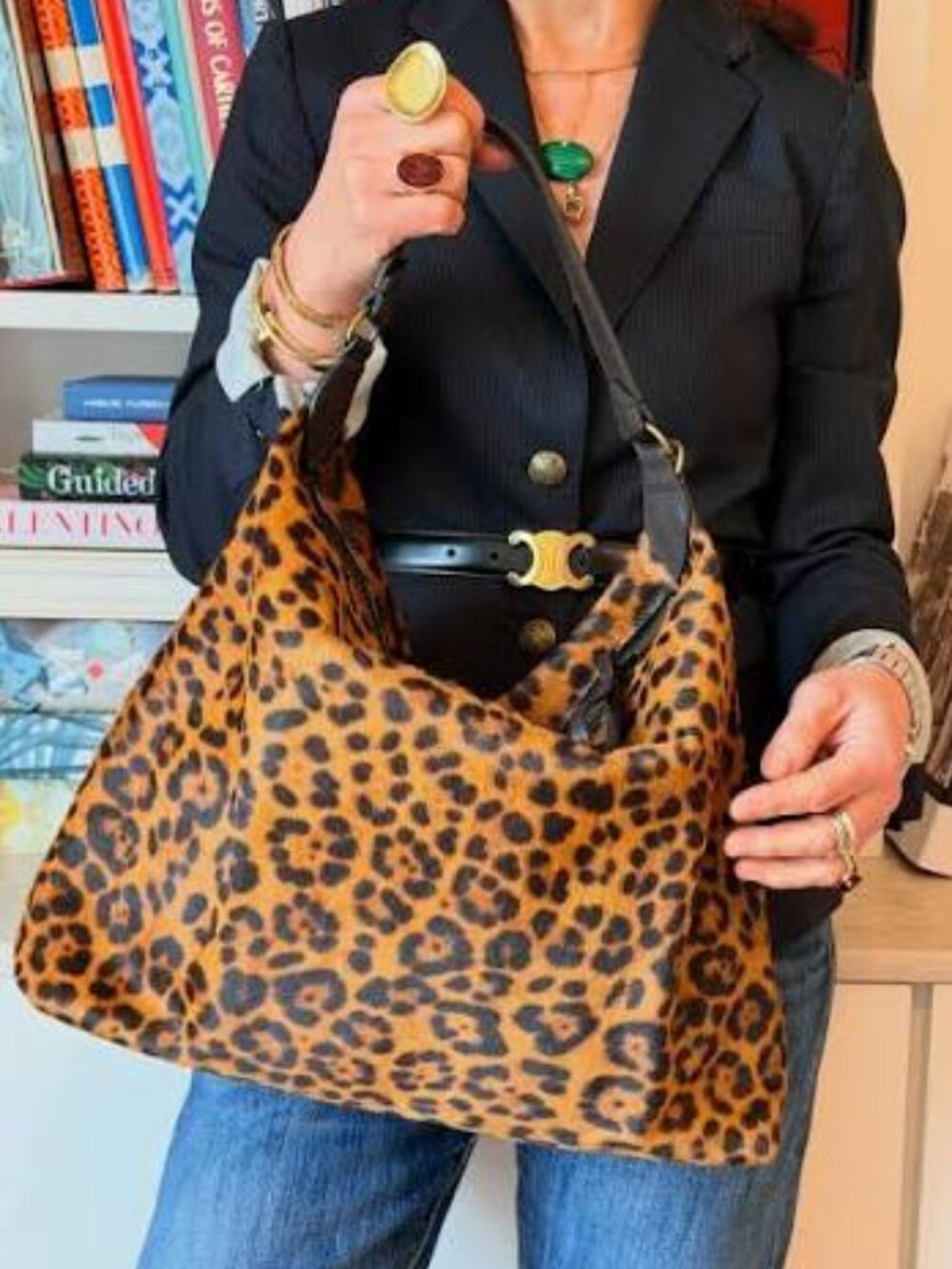 PARKER THATCH MAURICE HOBO BAG - LEOPARD HAIR